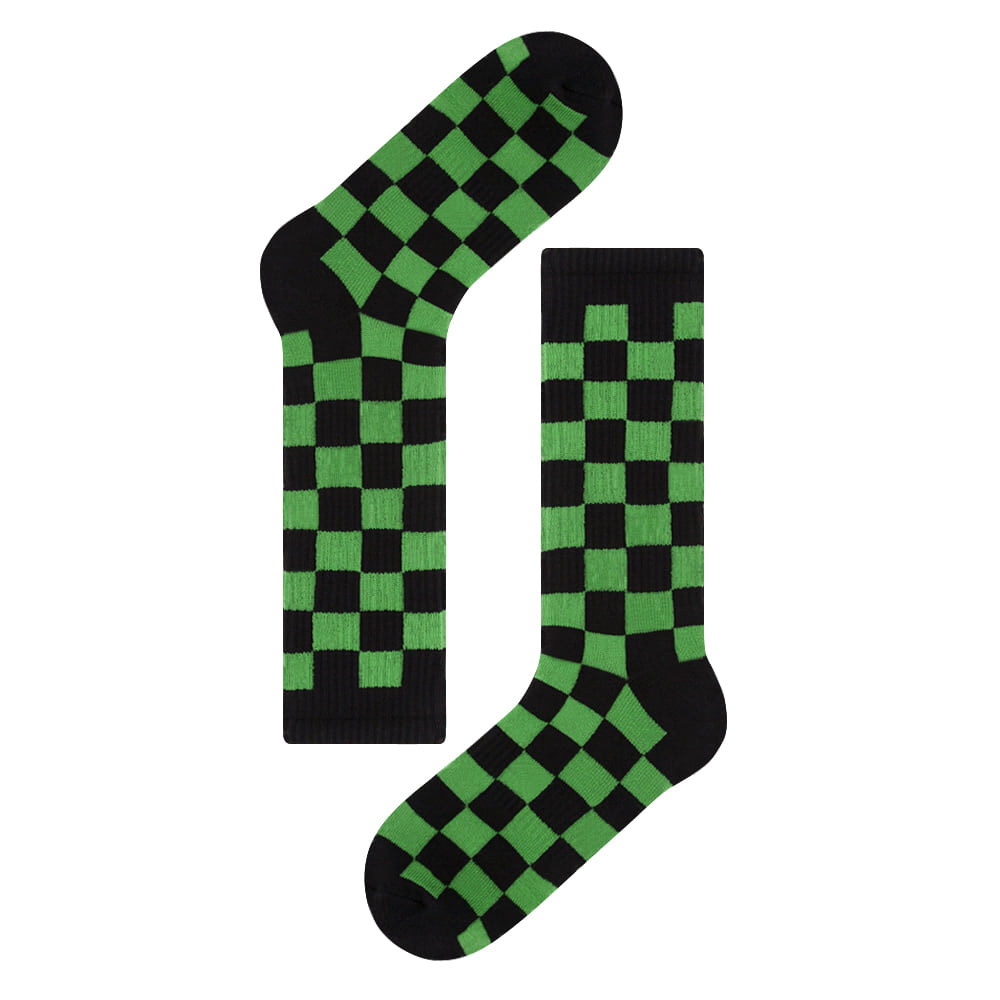BOURIE checkerboard green