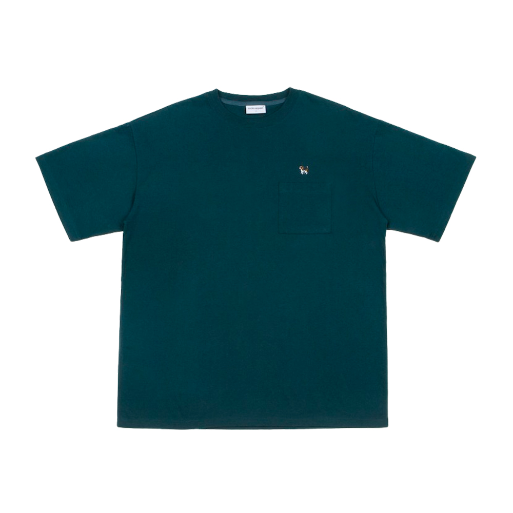 pocket t shirt beagle green (30% OFF)