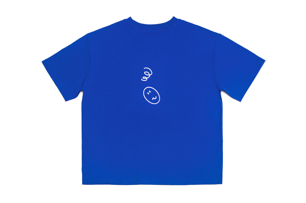 반팔 티셔츠 블루 색상 이미지-S1L25